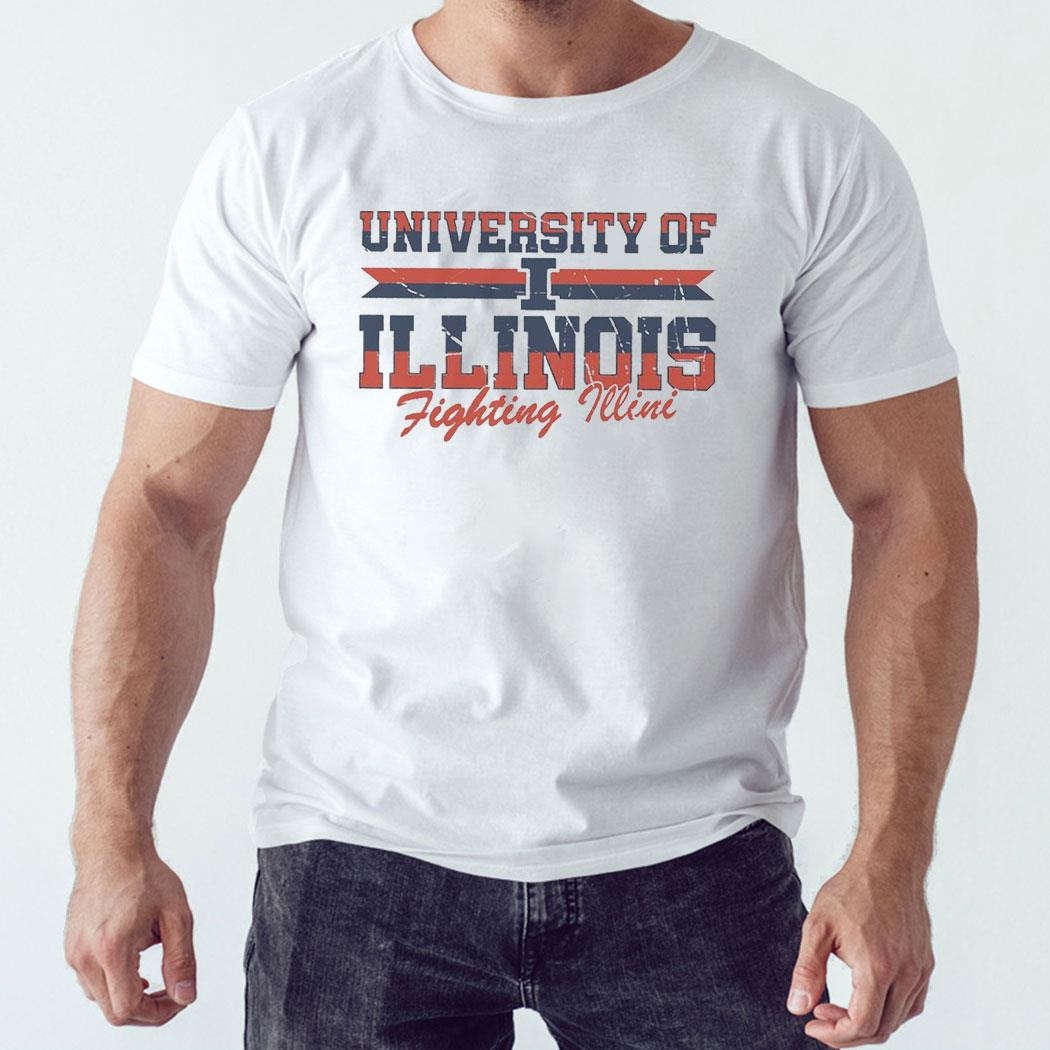 Illinois Fighting Illini Football University Throwback Retro Shirt Hoodie