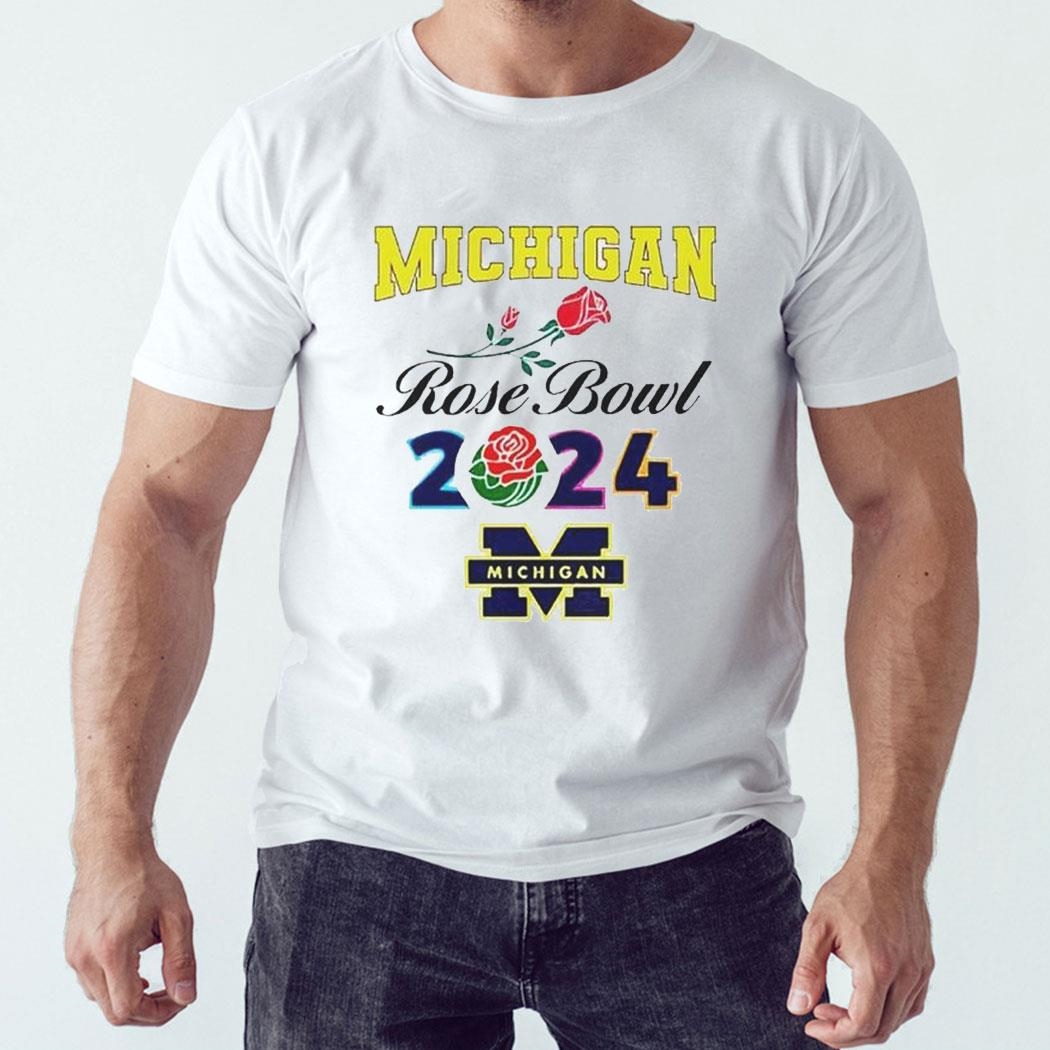 Michigan Rose Bowl Game 2024 Shirt Ladies Tee