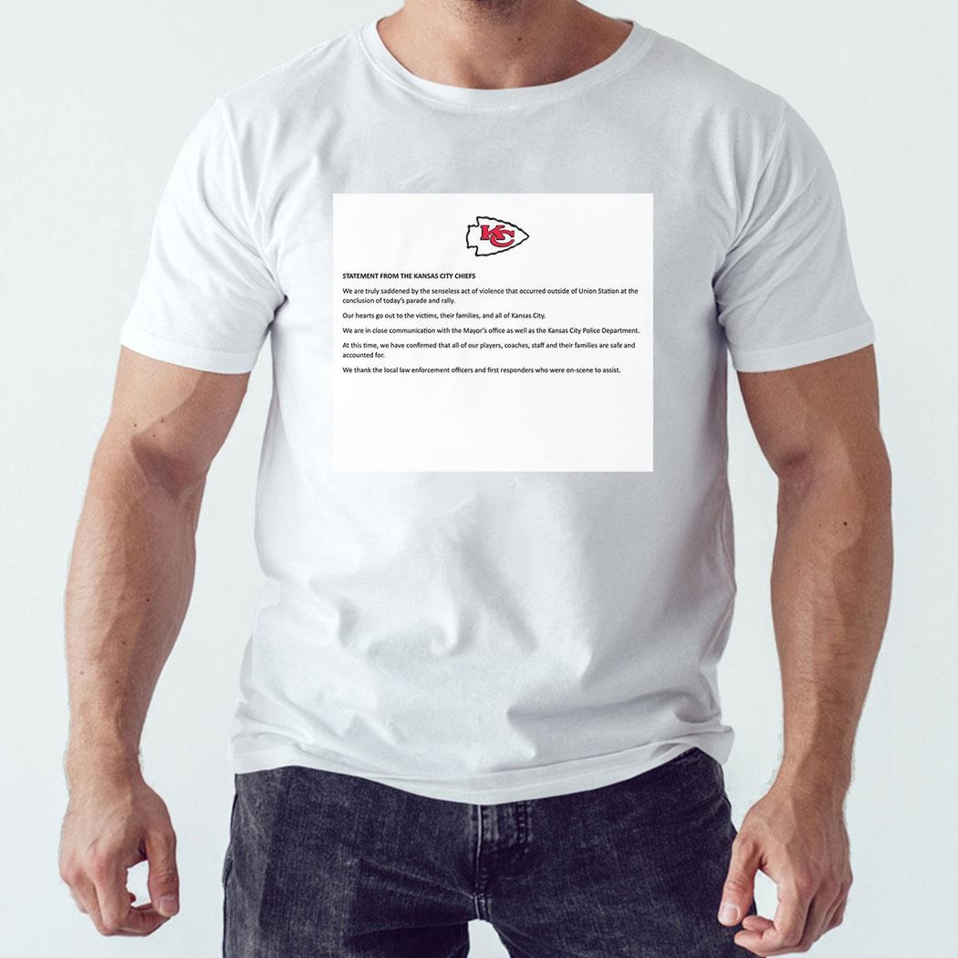 Statement From The Kansas City Chiefs Shirt Ladies Tee