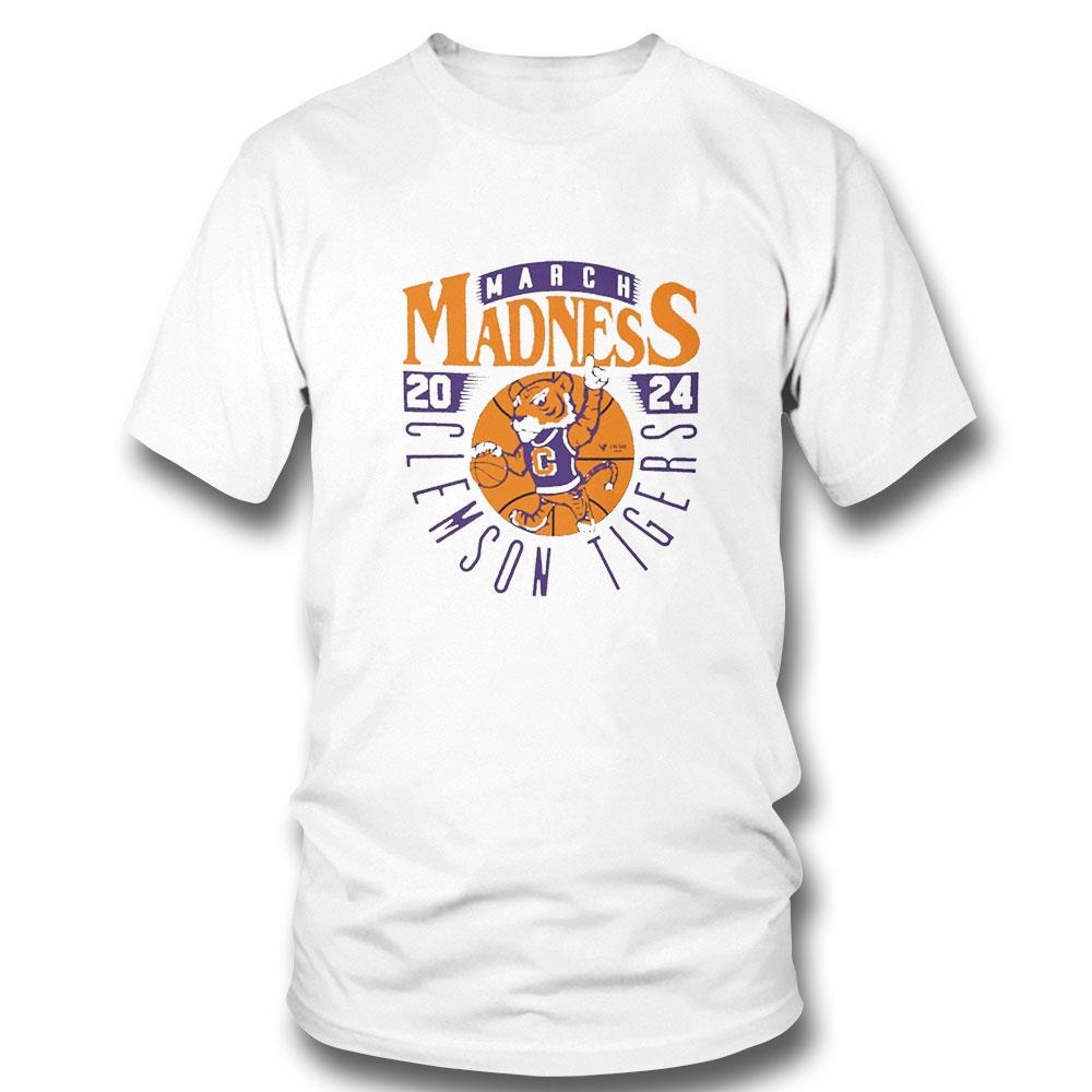 2024 Clemson Tigers March Madness Mascot Shirt Ladies Tee