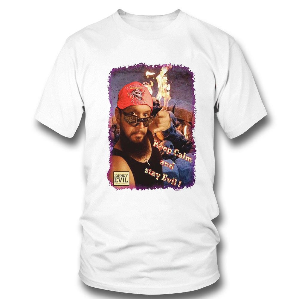 Keep Calm And Stay Evil Vertical T-shirt Ladies Tee