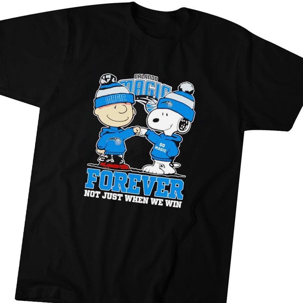 Snoopy And Charlie Brown Orlando Magic Forever Not Just When We Win Tee Long Sleeve Shirt