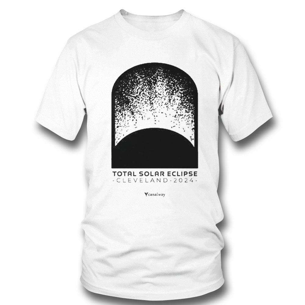 Total Solar Eclipse Cleveland 2024 T-shirt Ladies Tee
