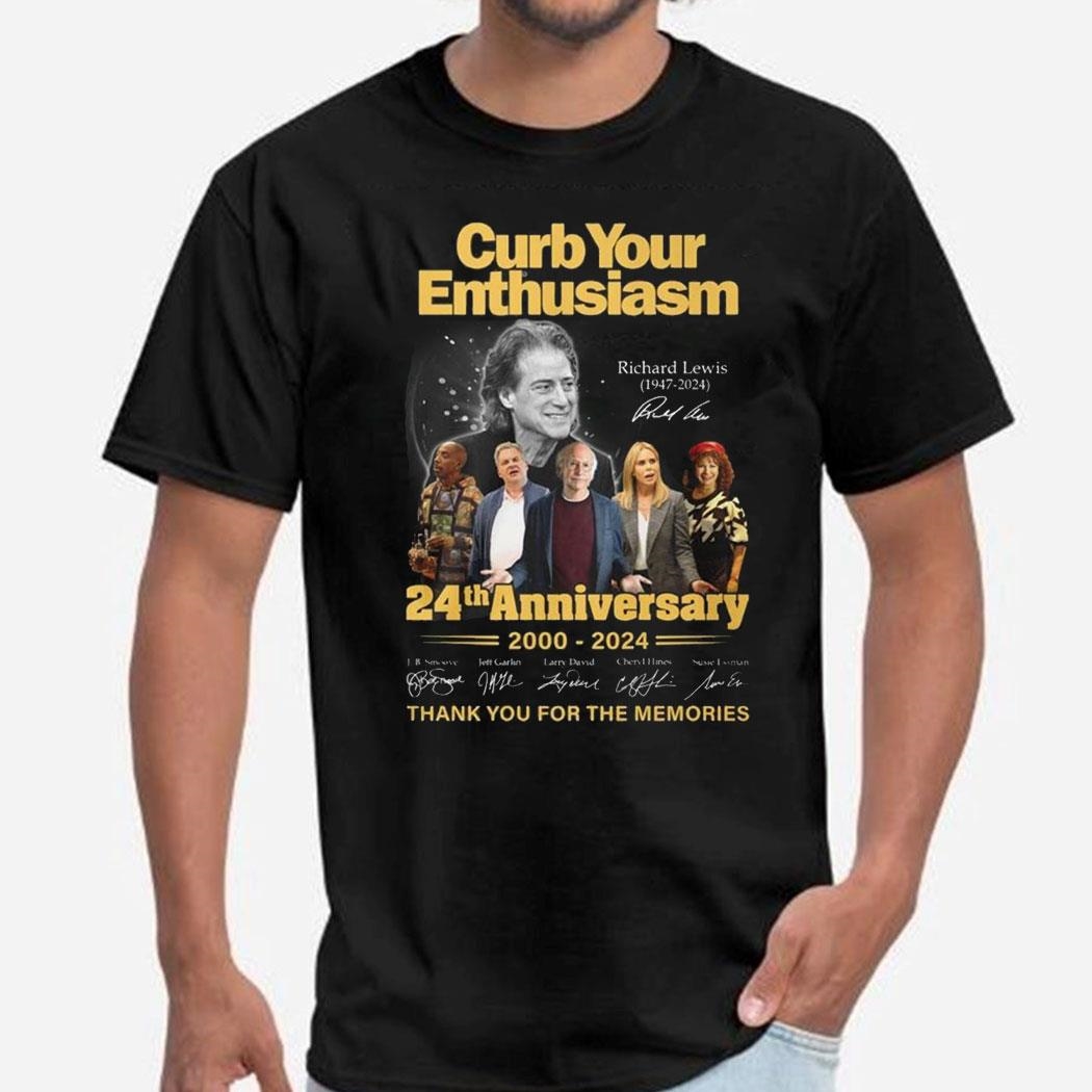 Curb Your Enthusiasm 24th Anniversary 2000-2024 Memories T-shirt Ladies Tee