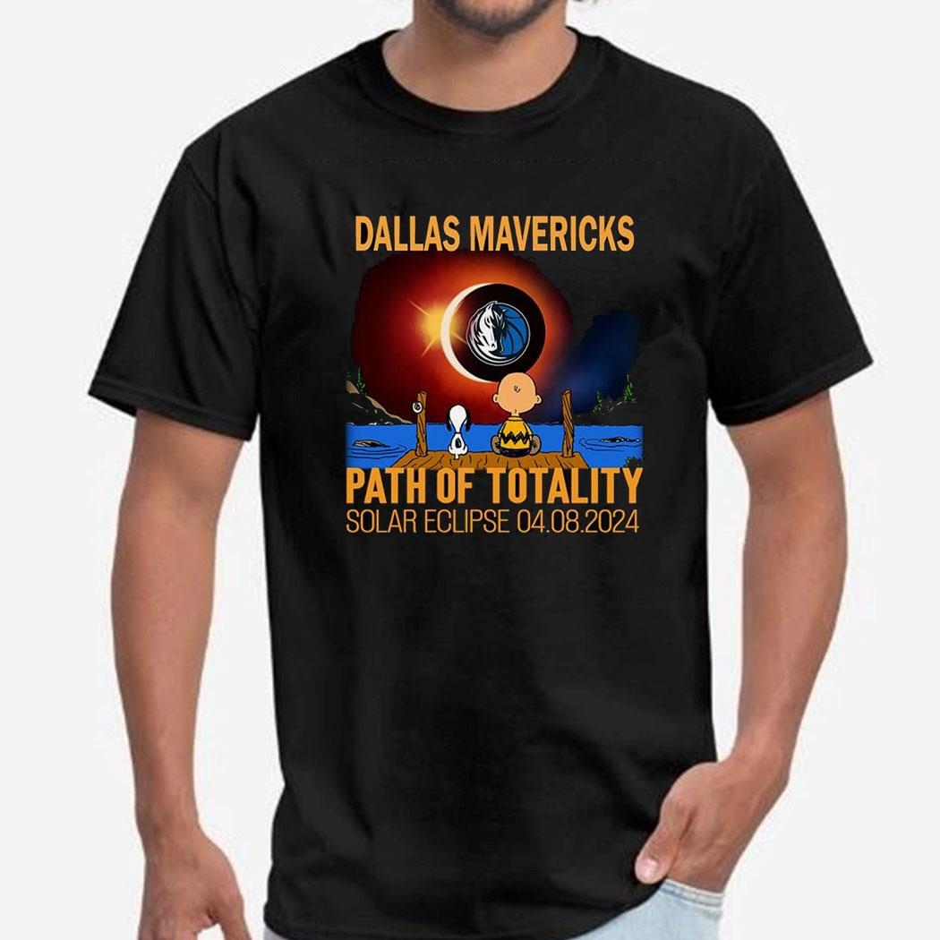 Dallas Mavericks Path Of Totality Solar Eclipse 2024 Shirt Hoodie Ladies Tee