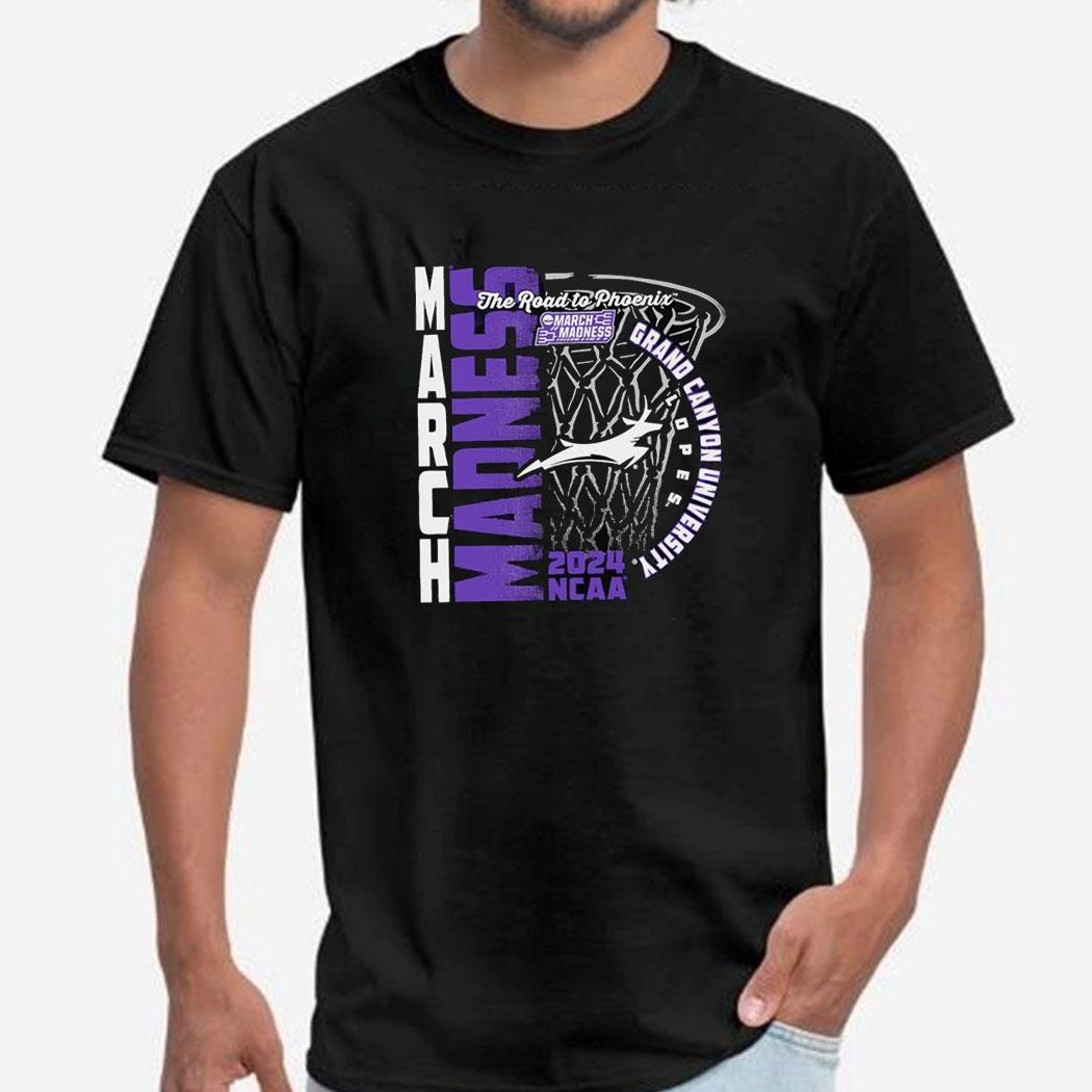 Grand Canyon University Lopes 2024 Ncaa March Madness The Road To Phoenix Shirt
