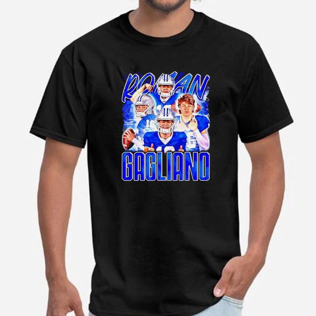 Roman Gagliano Middle Tennessee State Blue Raiders Vintage Tee Shirt Copy