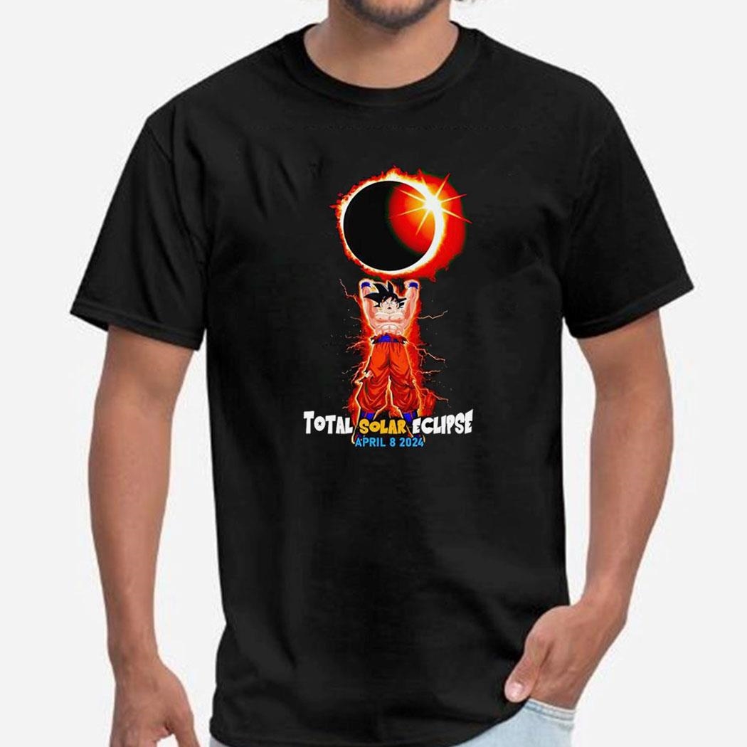 Son Goku Total Solar Eclipse April 8 2024 Tee Ls Shirt Son Goku Total Solar Eclipse April 8 2024 Tee Ls Shirt