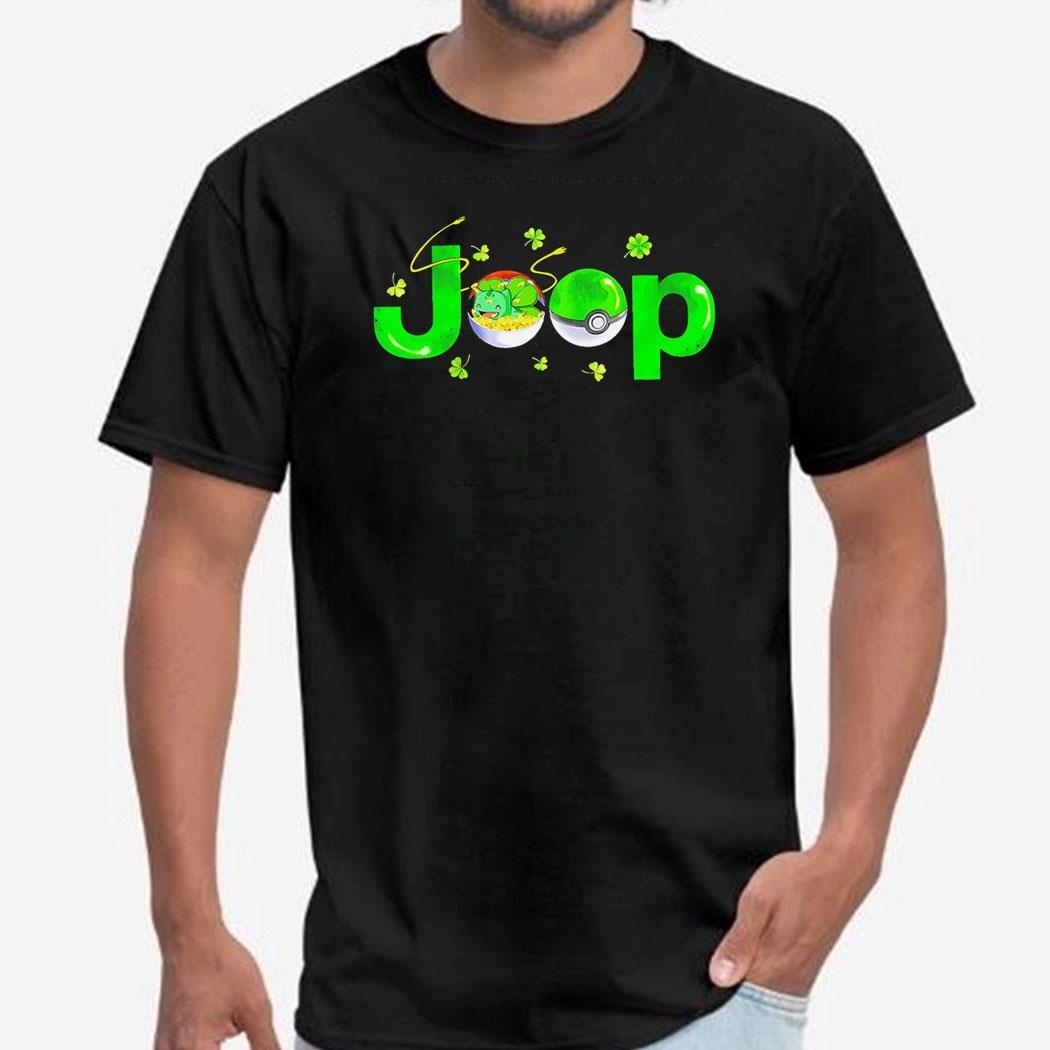 St Patrick’s Day X Pokemon Bulbasaur Jeep Tee Shirt