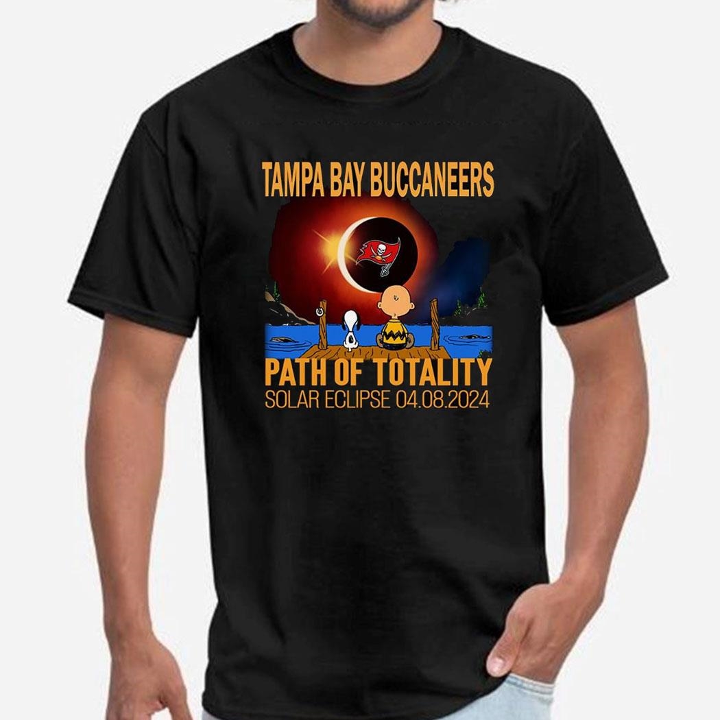 Tampa Bay Buccaneers Path Of Totality Solar Eclipse 2024 Shirt Hoodie Ladies Tee