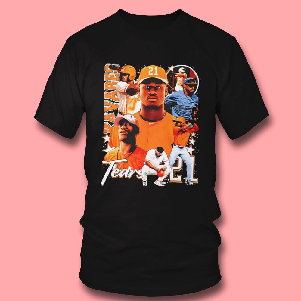 Kavares Tears Tennessee Volunteers Baseball Graphic Tee Long Sleeve Shirt Kavares Tears Tennessee Volunteers Baseball Graphic Tee Long Sleeve Shirt