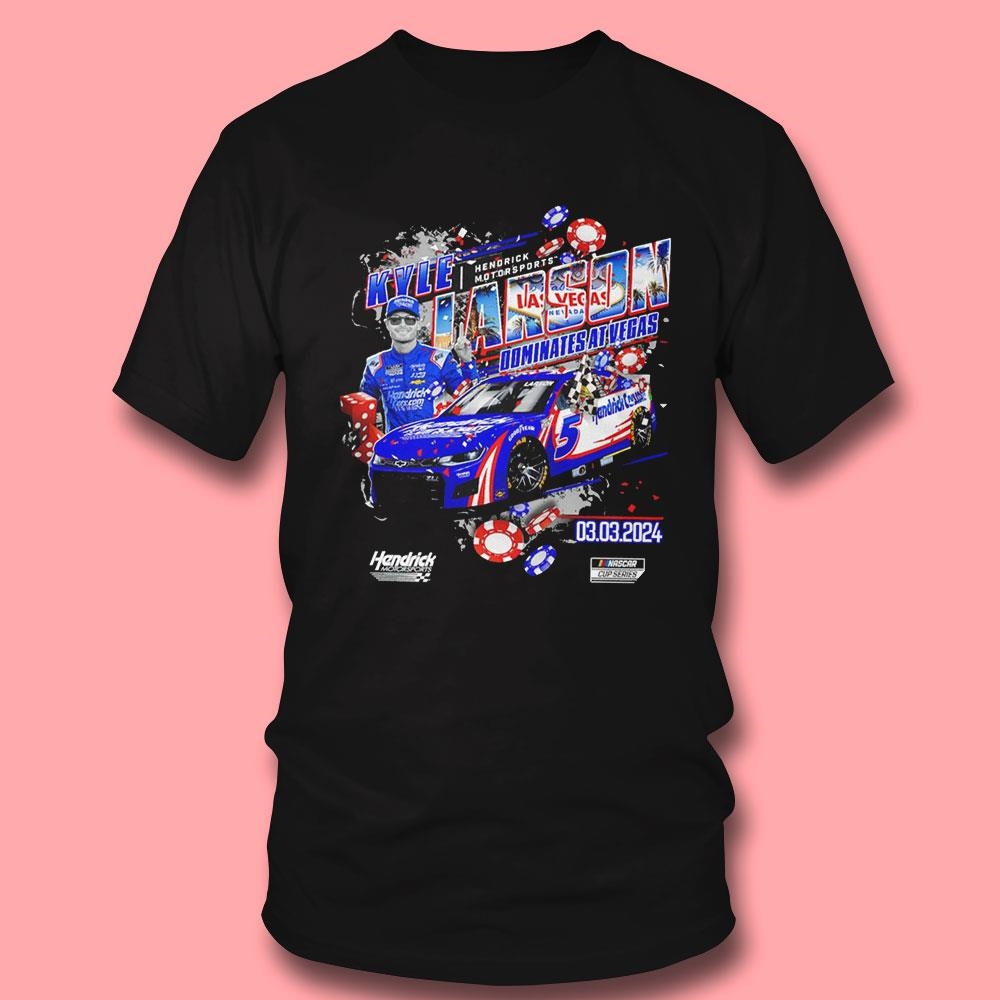 Kyle Larson Checkered Flag Sports 2024 Pennzoil 400 Race Win Dominates At Vegas Tee Long Sleeve Shirt Kyle Larson Checkered Flag Sports 2024 Pennzoil 400 Race Win Dominates At Vegas Tee Long Sleeve Shirt