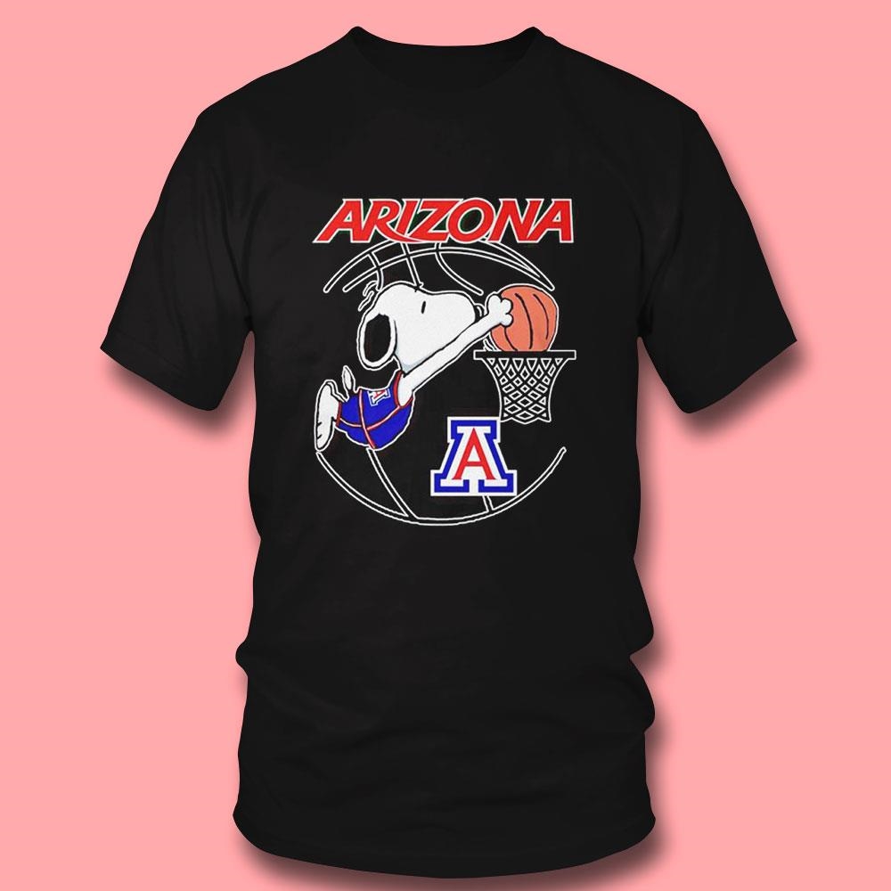 Snoopy Arizona Wildcats Player Slam Dunk Tee Ls Shirt Snoopy Arizona Wildcats Player Slam Dunk Tee Ls Shirt