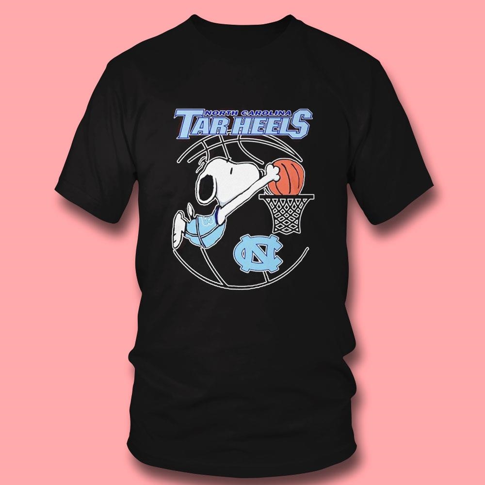 Snoopy North Carolina Tar Heels Player Slam Dunk Tee Ls Shirt Snoopy North Carolina Tar Heels Player Slam Dunk Tee Ls Shirt