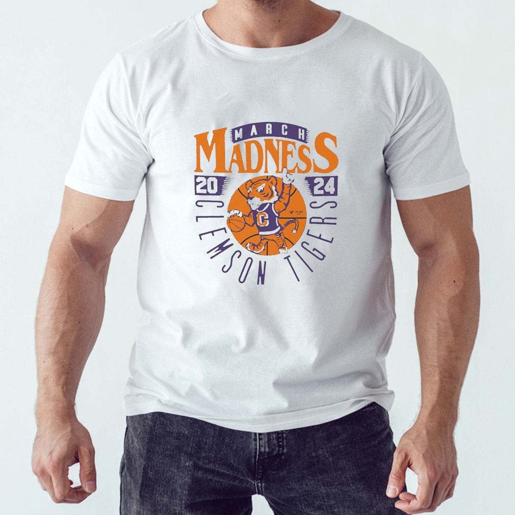 2024 Clemson Tigers March Madness Mascot Shirt Ladies Tee