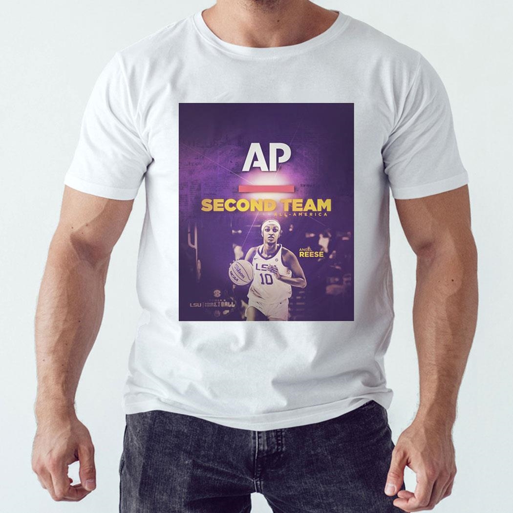 Angel Reese Lsu Associated Press Second Team All-america T-shirt Ladies Tee