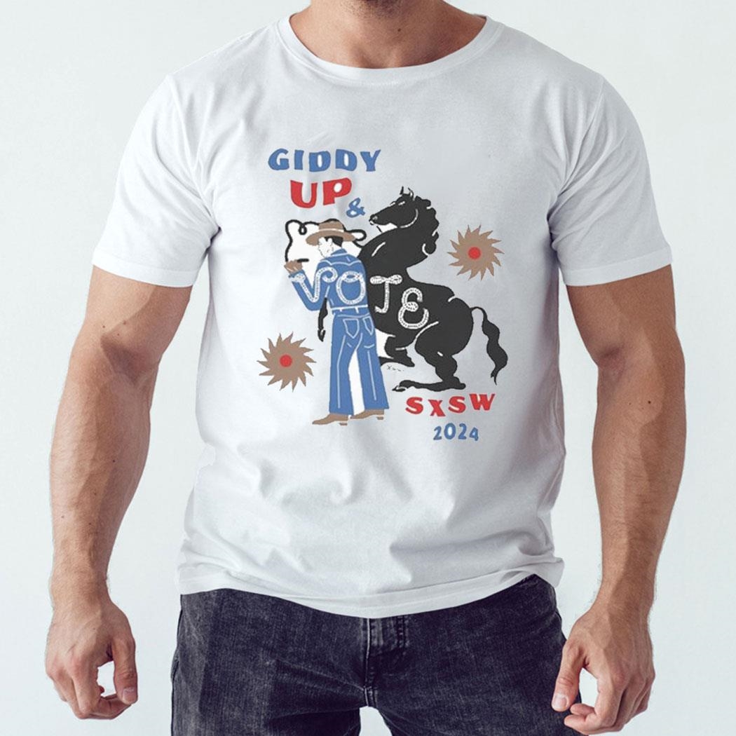 Giddy Up Vote Sxsw 2024 T-shirt Ladies Tee