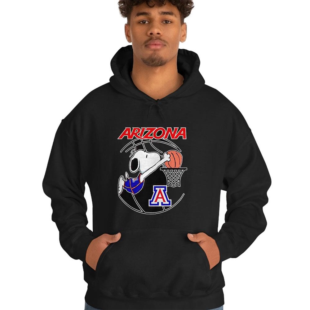 Snoopy Arizona Wildcats Player Slam Dunk Tee Ls Shirt Snoopy Arizona Wildcats Player Slam Dunk Tee Ls Shirt