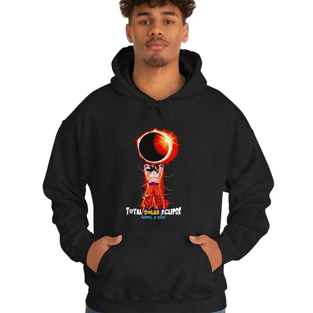 Son Goku Total Solar Eclipse April 8 2024 Tee Ls Shirt Son Goku Total Solar Eclipse April 8 2024 Tee Ls Shirt