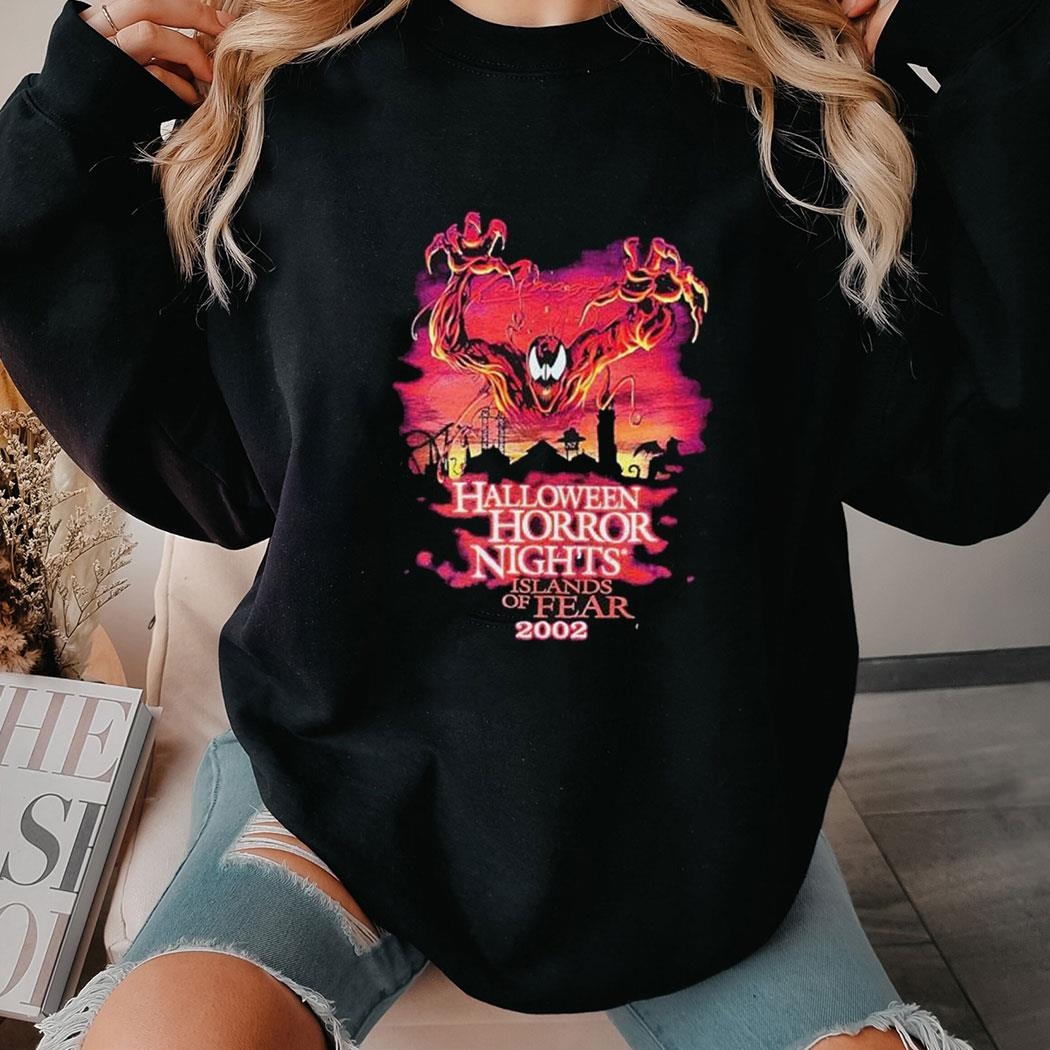 Carnage Halloween Horror Nights Islands Of Fear 2002 Shirt Ladies Tee Hoodie