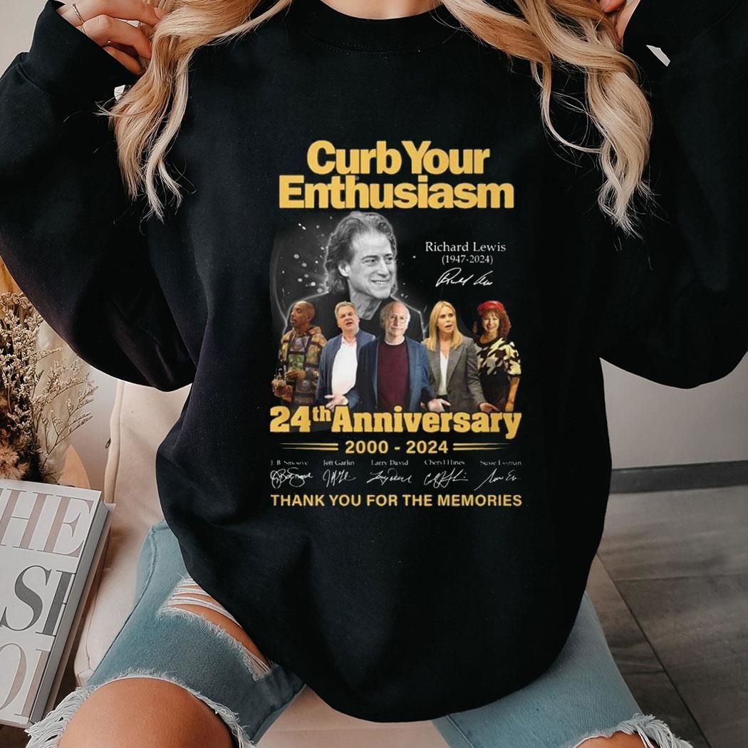 Curb Your Enthusiasm 24th Anniversary 2000-2024 Memories T-shirt Ladies Tee