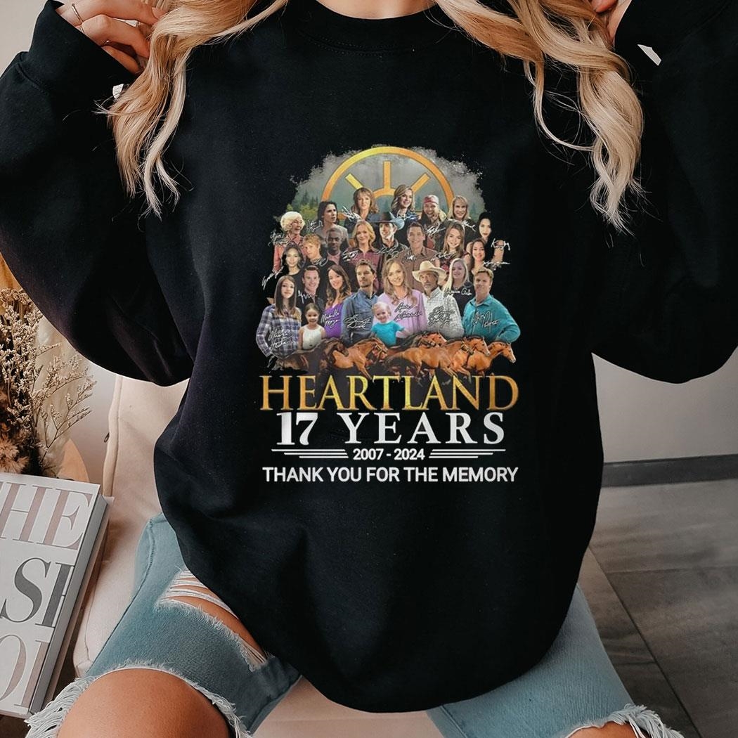 Heartland 17 Years 2007-2024 Memories Tee Shirt