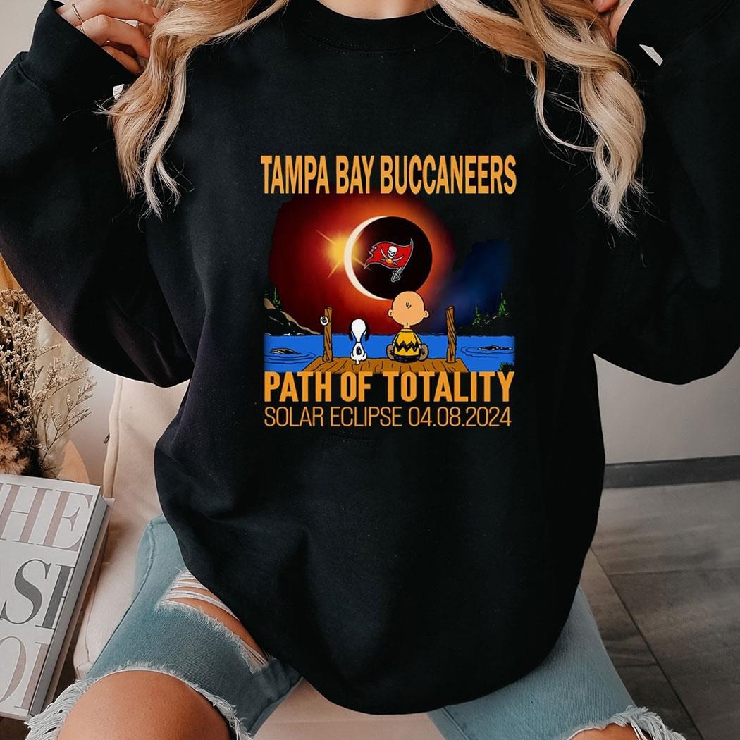 Tampa Bay Buccaneers Path Of Totality Solar Eclipse 2024 Shirt Hoodie Ladies Tee
