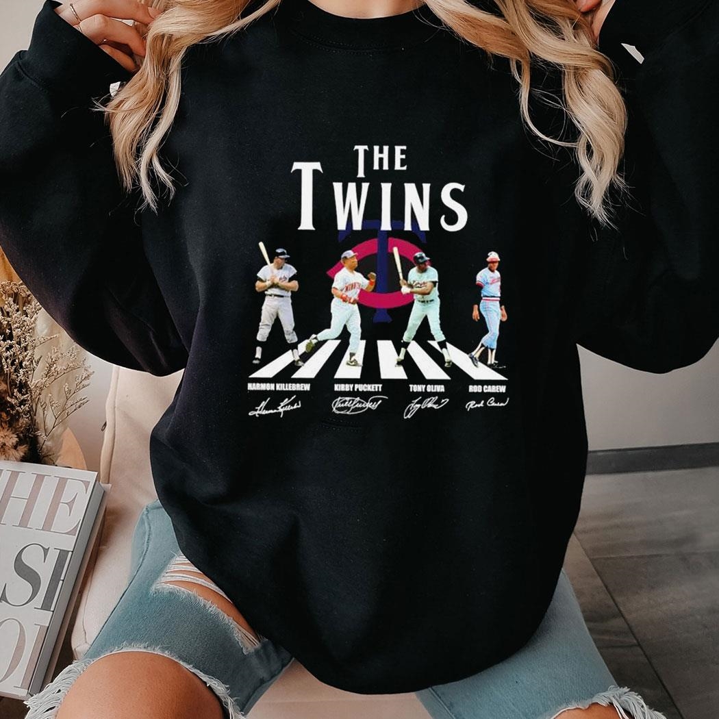 The Twins Abbey Road Harmon Killebrew Kirby Puckett Tony Oliva Shirt Ladies Tee Hoodie The Twins Abbey Road Harmon Killebrew Kirby Puckett Tony Oliva Shirt Ladies Tee Hoodie