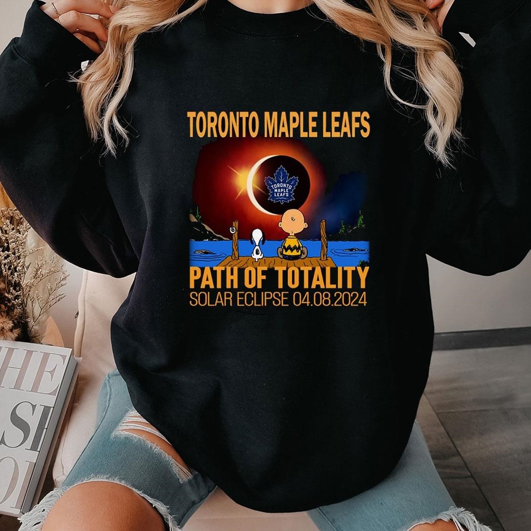 Toronto Maple Leafs Path Of Totality Solar Eclipse 2024 Shirt Hoodie Ladies Tee