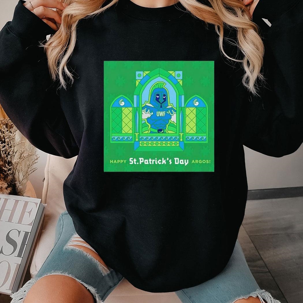 Uwf Happy St Patrick’s Day Argos Shirt Ladies Tee Hoodie