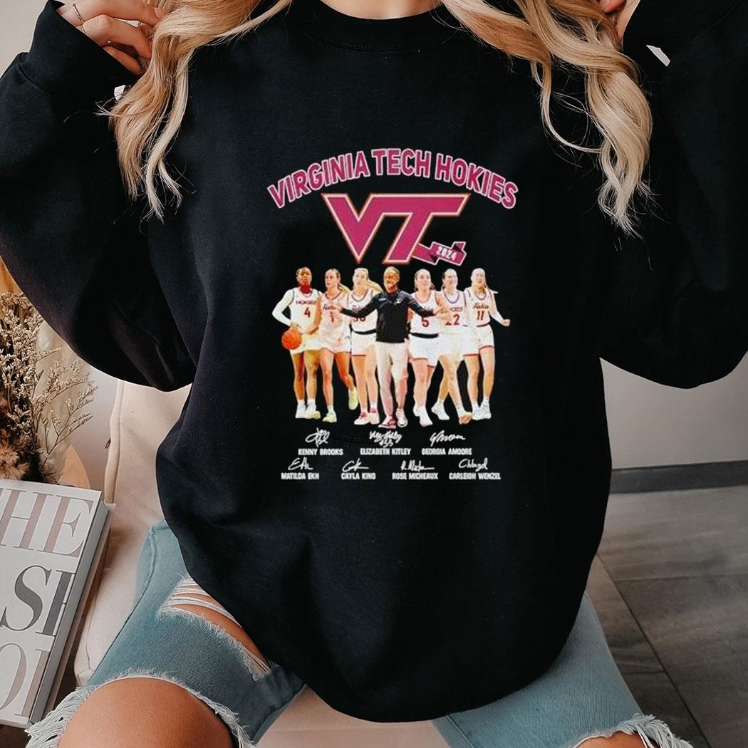 Virginia Tech Hokies Women’s Basketball Signatures 2024 Shirt Ladies Tee