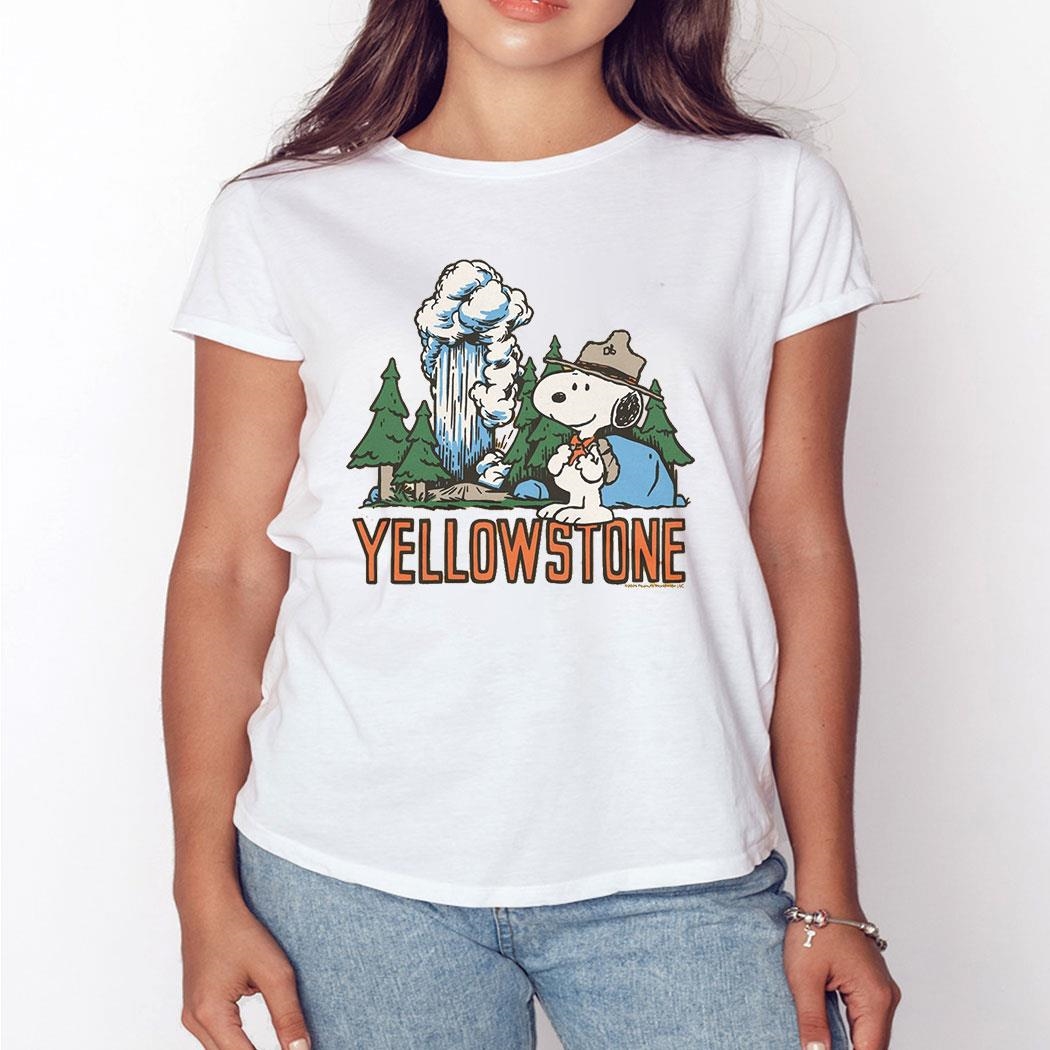 Peanuts Snoopy X Yellowstone National Park Shirt Hoodie
