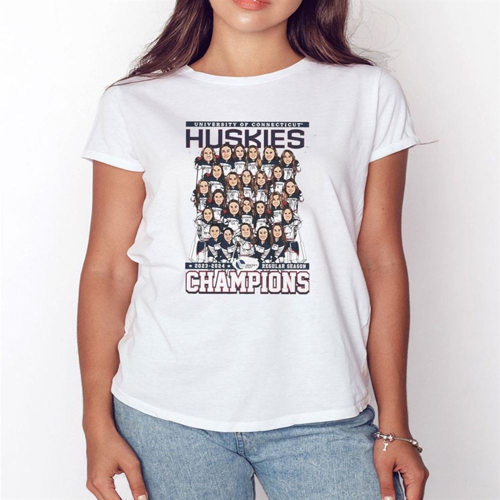 Uconn Huskies 2023 2024 Hockey East Regular Season Champions Shirt Hoodie