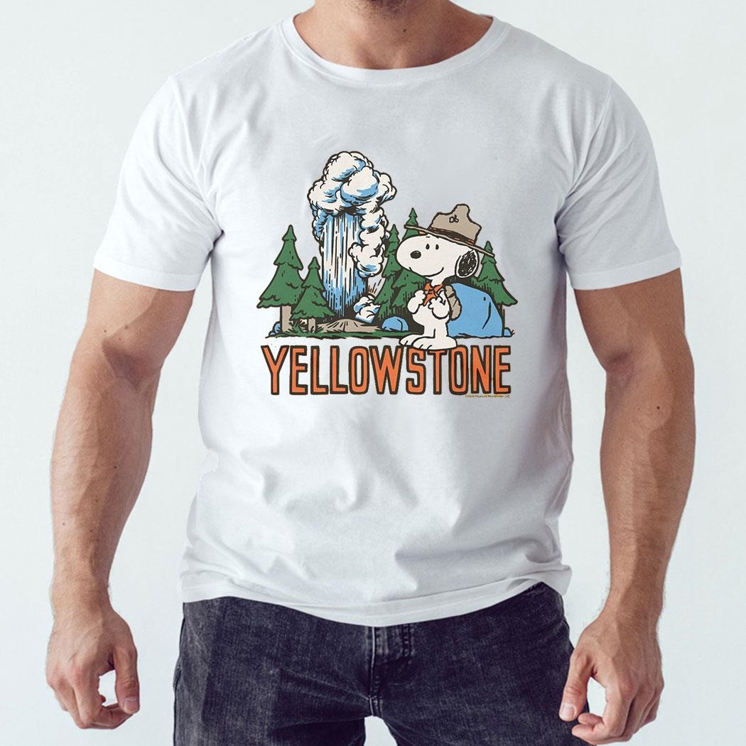 Peanuts Snoopy X Yellowstone National Park Shirt Hoodie