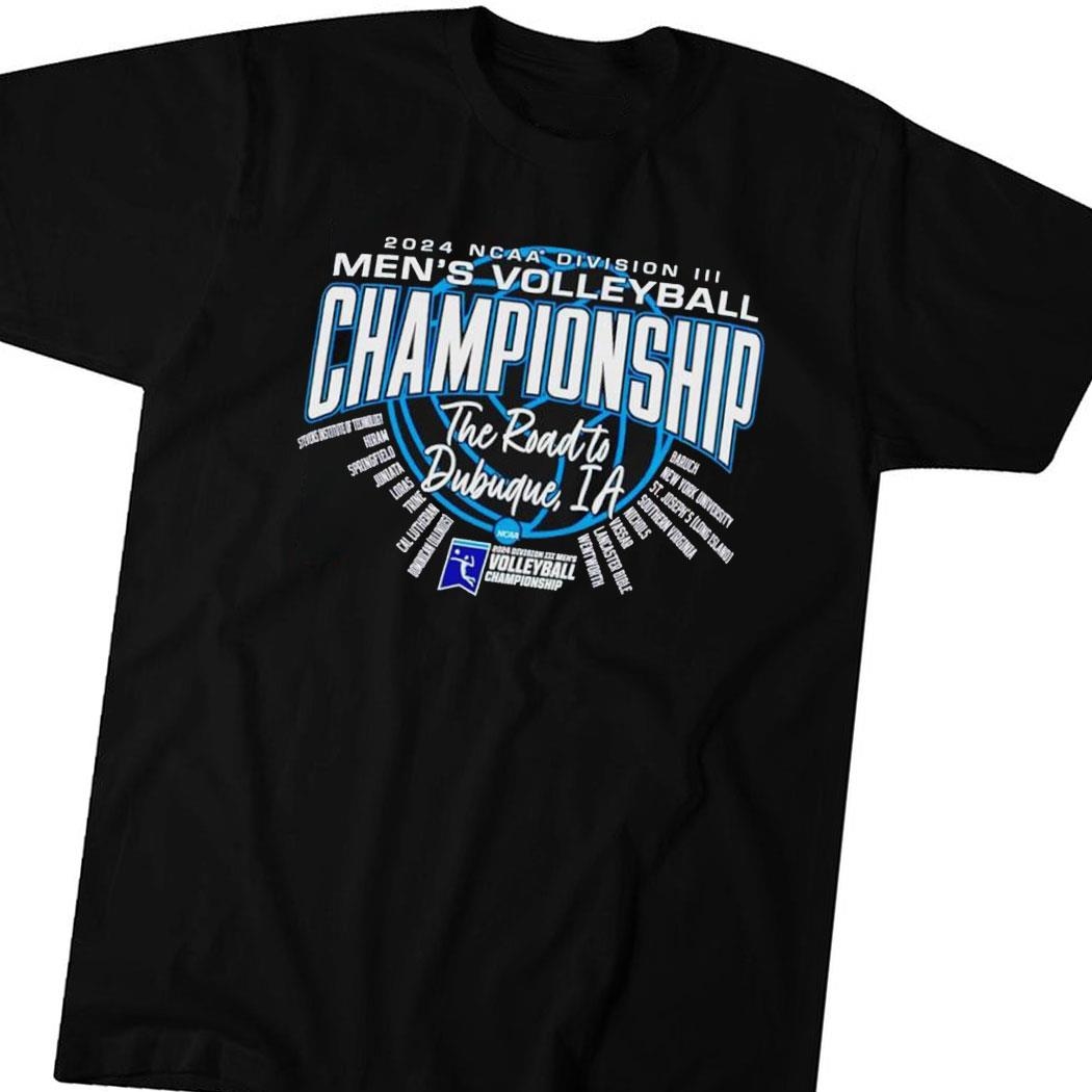 2024 Ncaa Division Iii Men’s Volleyball Championship The Road To Dubuque Ia Shirt Hoodie