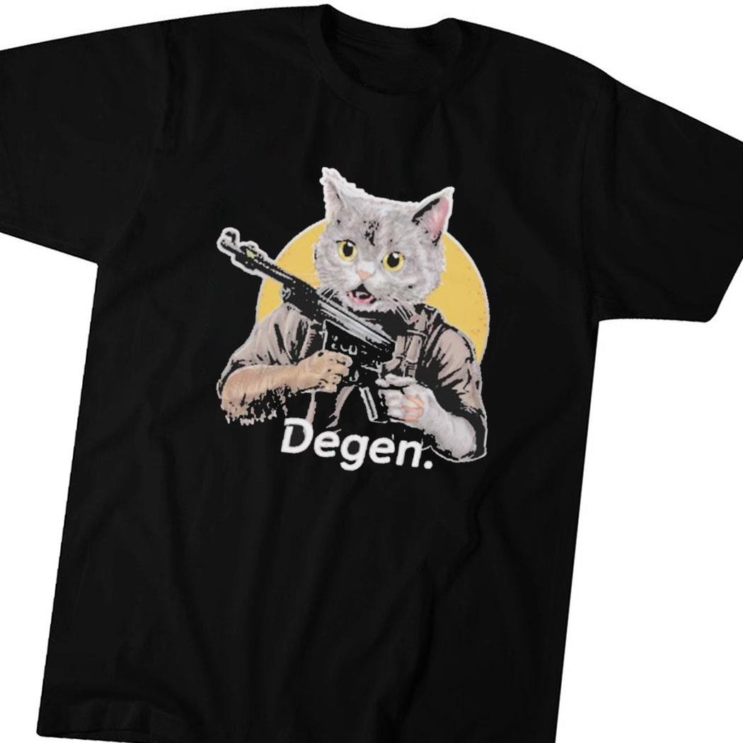 Israel Strikes Back Soldier Cat Degen Shirt Hoodie Ladies Tee