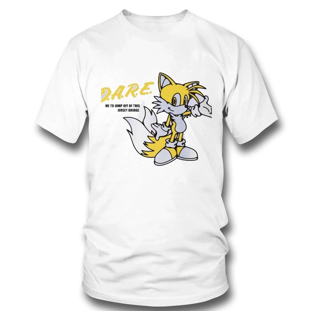 Mamonoworld Dare Me To Jump Off Of This Jersey Bridge Tails Sonic Shirt Hoodie