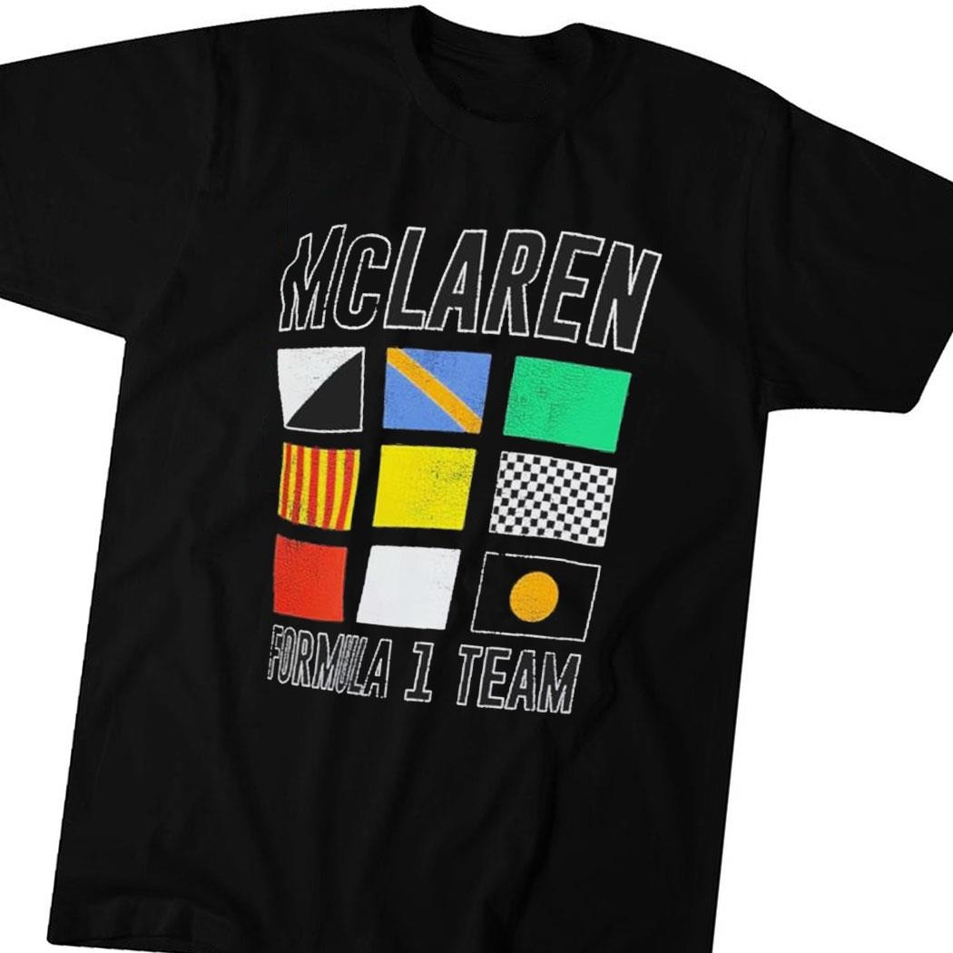 Mclaren F1 Team The Flags Of F1 Shirt Hoodie Ladies Tee
