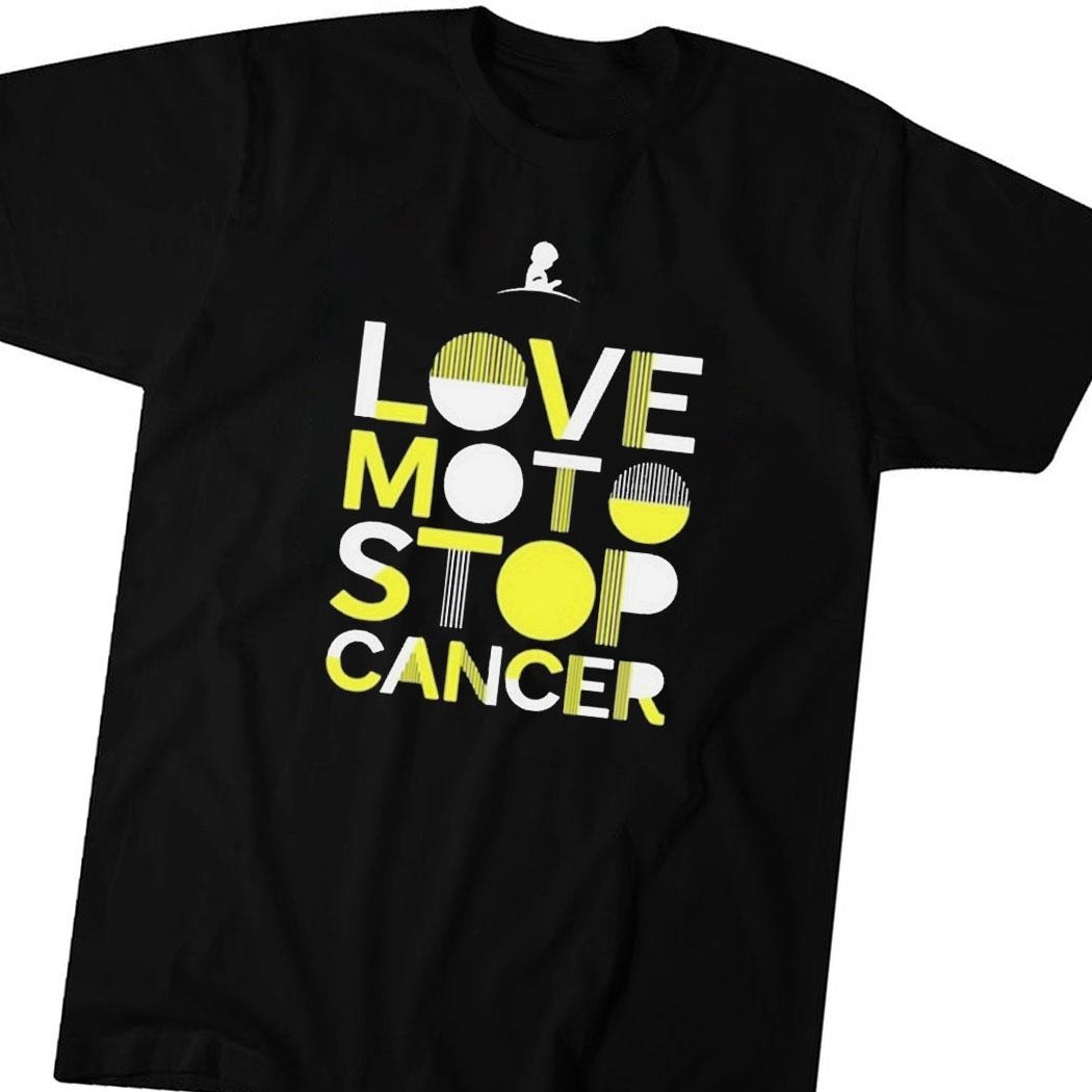 Supermotocross Love Moto Stop Cancer Shirt Hoodie Ladies Tee