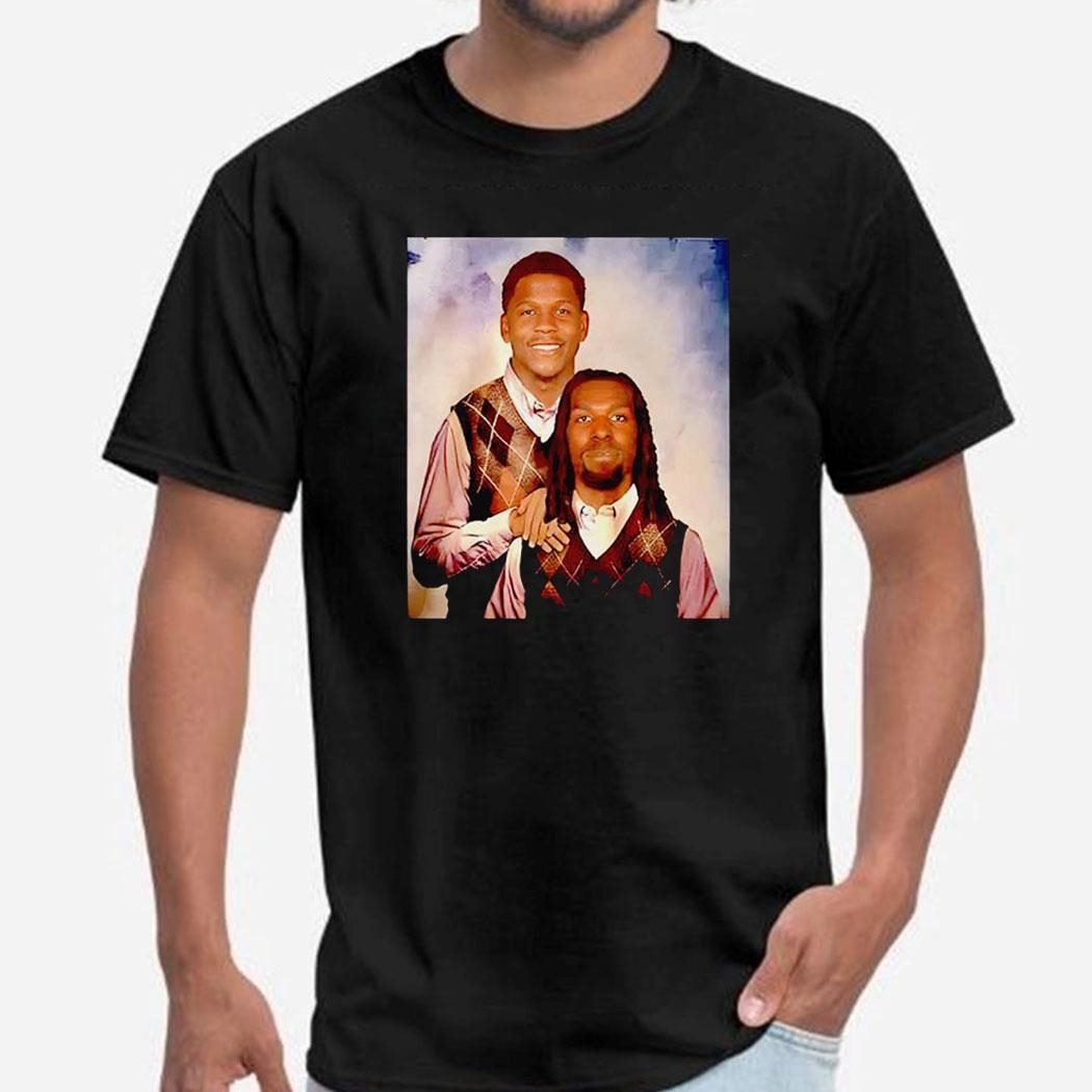Anthony Edwards And Naz Reid Minnesota Timberwolves Step Brothers Shirt Ladies Tee