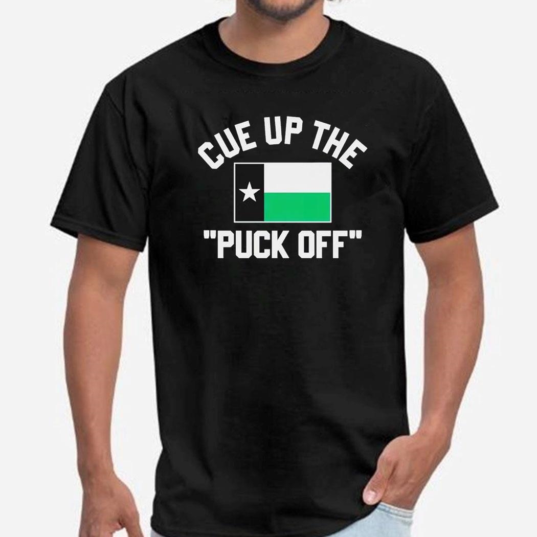 Dallas Stars Cue Up The Puck Off Shirt Ladies Tee