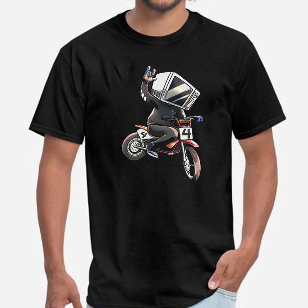 Microwave Man Bike Shirt Ladies Tee