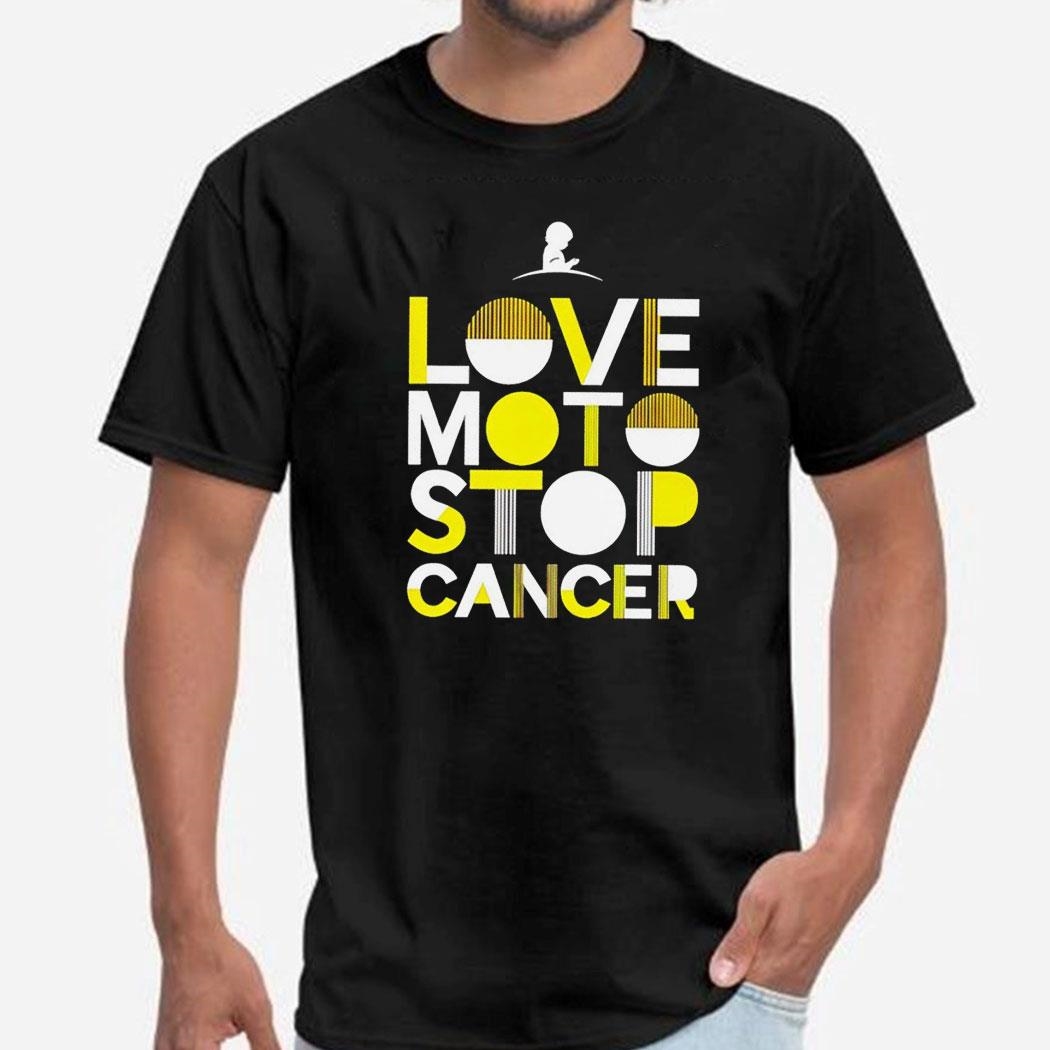 St Jude Love Moto Stop Cancer Shirt Hoodie