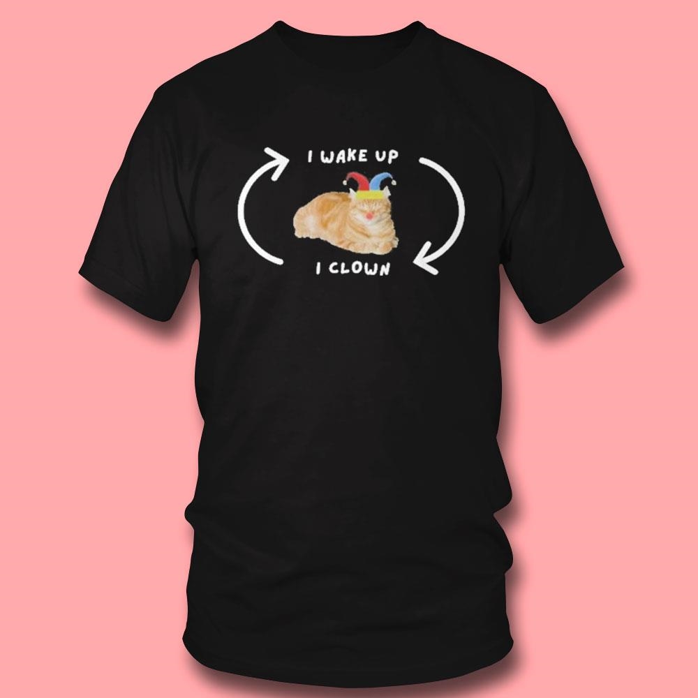 Cats Being Weird Little Guys I Wake Up I Clown Shirtladies Tee Cats Being Weird Little Guys I Wake Up I Clown Shirtladies Tee