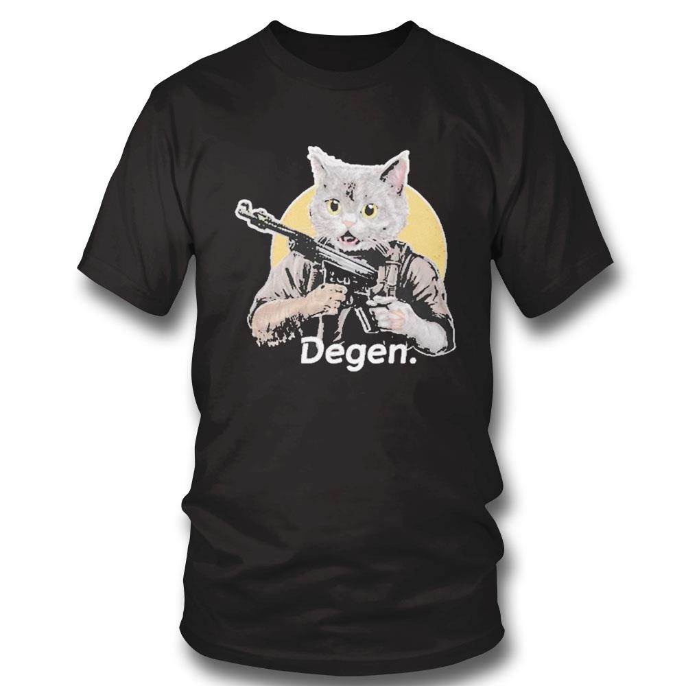 Israel Strikes Back Soldier Cat Degen Shirt Hoodie Ladies Tee