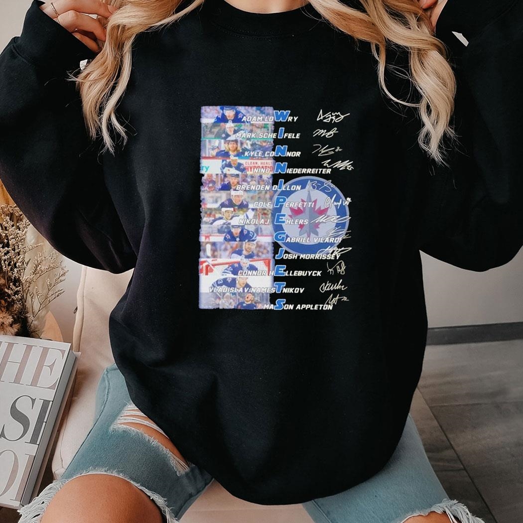 Nhl Winnipeg Jets Ice Hockey Names Players Team Signatures Shirt Hoodie