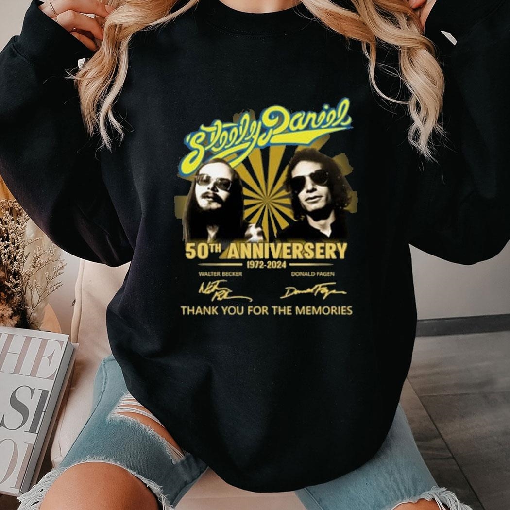 Steely Dan 50th Anniversary 1972-2024 Thank You For The Memories Shirt Hoodie