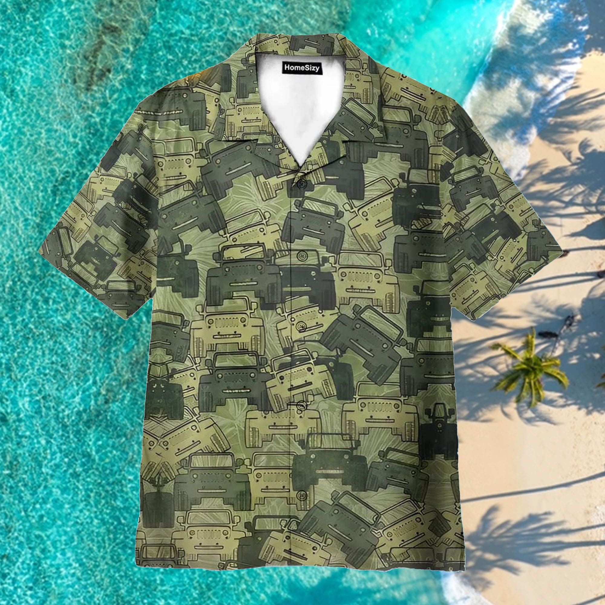 Jeep Cars Aloha Hawaiian Shirt