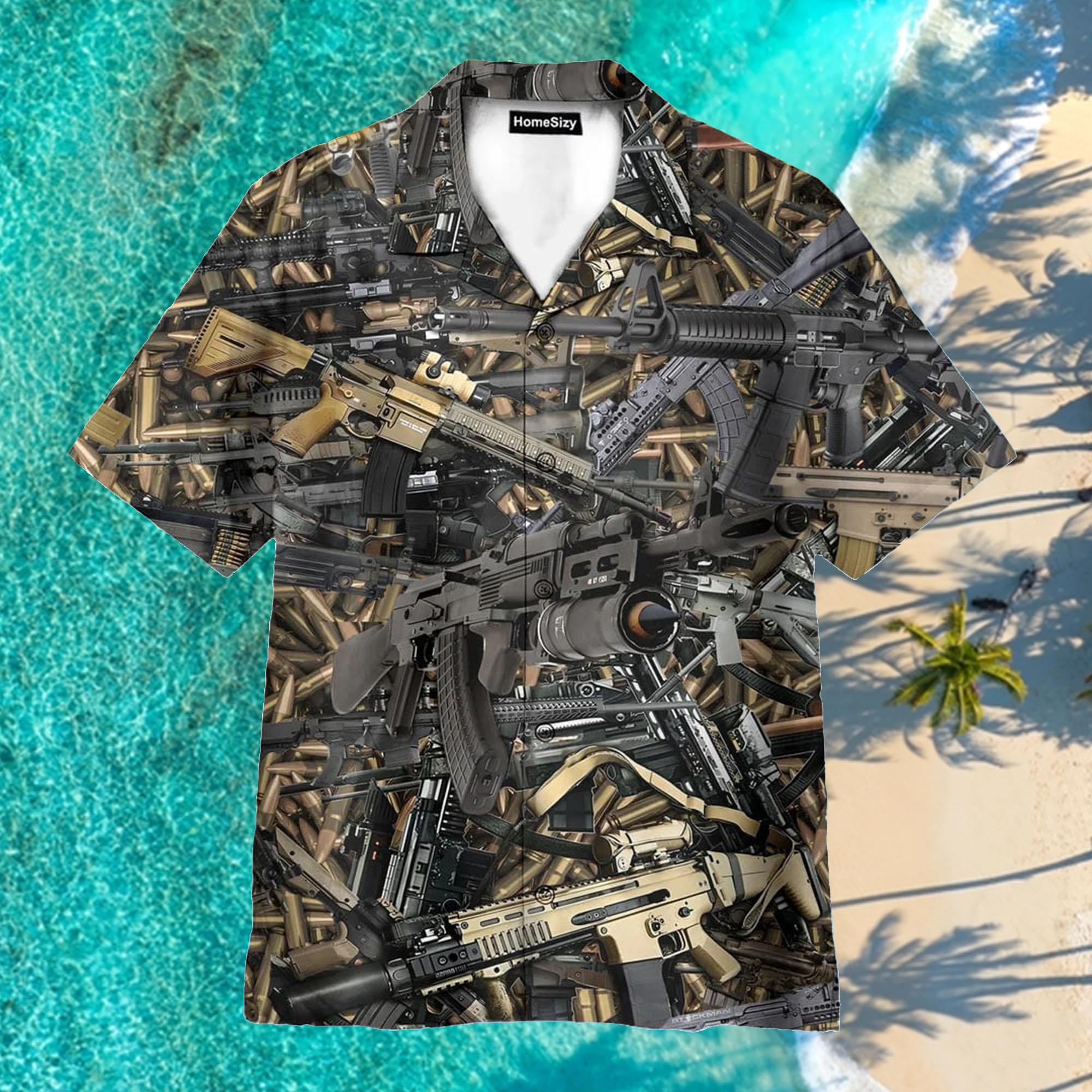 The Quickest Way To A Man’s Heart Is 2970 Feet Per Second Rayon Hawaiian Shirt