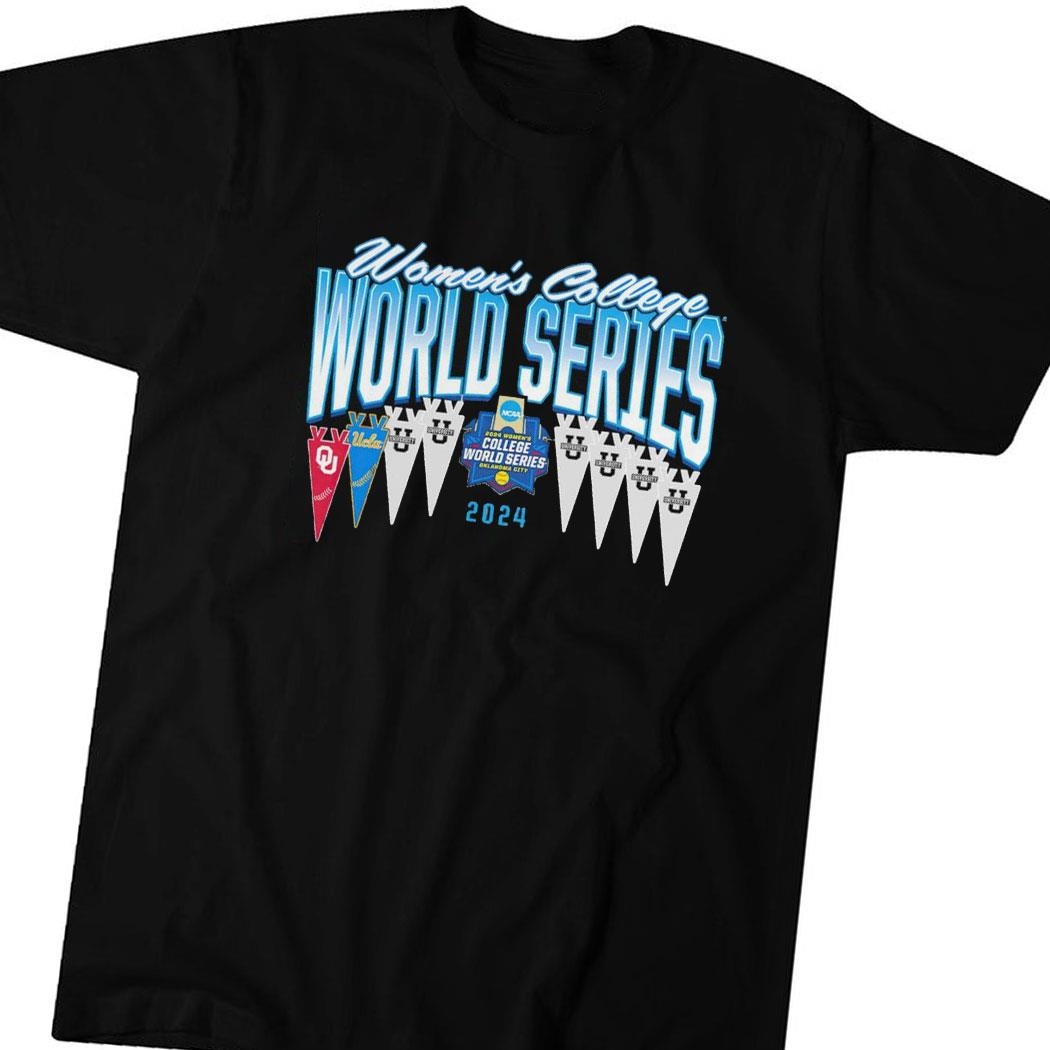 2024 Ncaa Softball Women’s College World Series Fly Out 8 Teams Tee Hoodie Ls Shirt